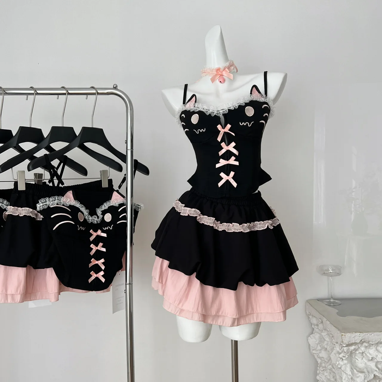 Summer Women Gyaru Coquette Kpop 2000s Aesthetic Shoujo JK Y2k