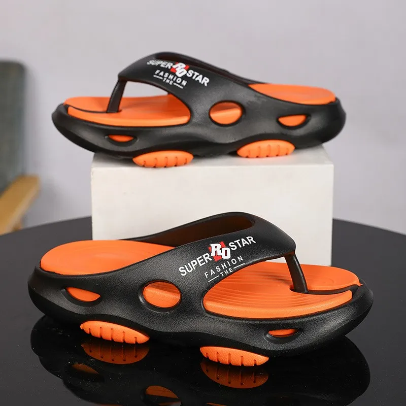 Fashion Men Slippers EVA Soft Thick Soled Slippers Outdoor Beach Slides Fashion Men Flip Flops Summer Sandals For Men