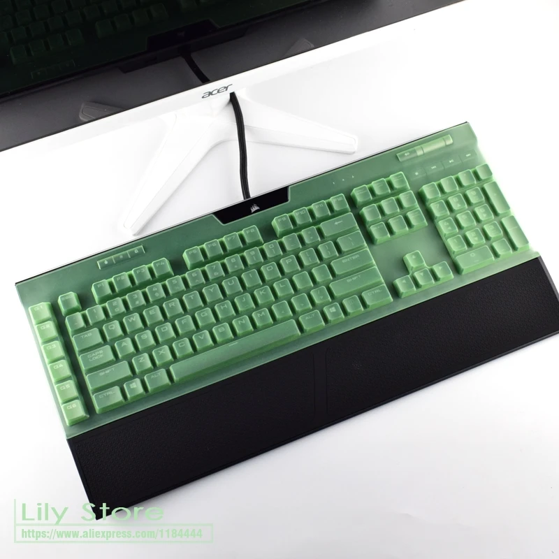 Ultra Thin Keyboard Skin For Corsair K95 RGB Platinum - Clear Silicone Protector