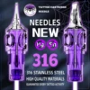 LASTJUDG Tattoo Needles 20PCS Disposable Tattoo Needles RL RS M1 RM Permanent Makeup Tattoo Cartridge Needle For Tattoo Pen 2
