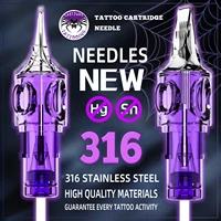 LASTJUDG Tattoo Needles 20PCS Disposable Tattoo Needles RL RS M1 RM Permanent Makeup Tattoo Cartridge Needle For Tattoo Pen 2