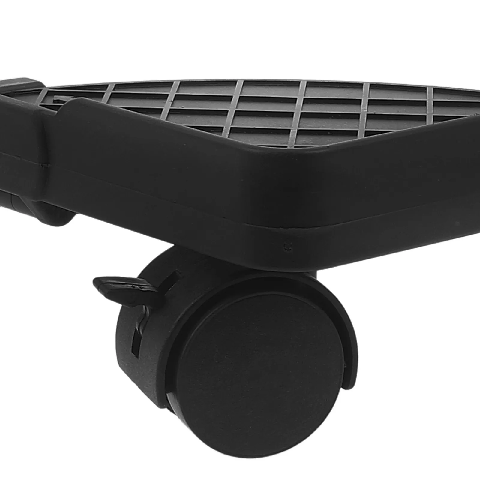 4개의 부드러운 바퀴가 있는 데스크탑 타워 컴퓨터용 PC 스탠드, 책상 아래 바닥에 이동 가능, 견고하고 안정적인 구조, 광택 처리된 가장자리