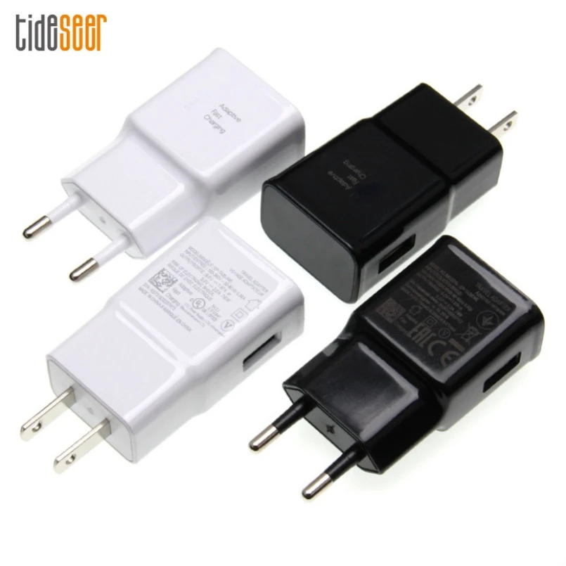 

100 шт. настенное зарядное устройство USB с вилкой Стандарта США и ЕС, 9 в, а, 5 В, 2 а для iPhone, Samsung, быстрая Адаптивная зарядка, адаптер питания для iPad