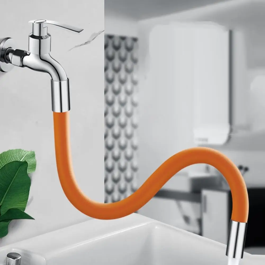 50cm 360° Flexible Full Rotating Faucet Lengthening Extender For Shower