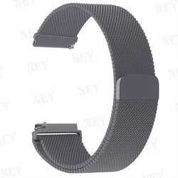 Elegant Milanese Loop - Metal Magnetic Bracelet Strap (22/20mm) - 22MM watch band (Gun 20)