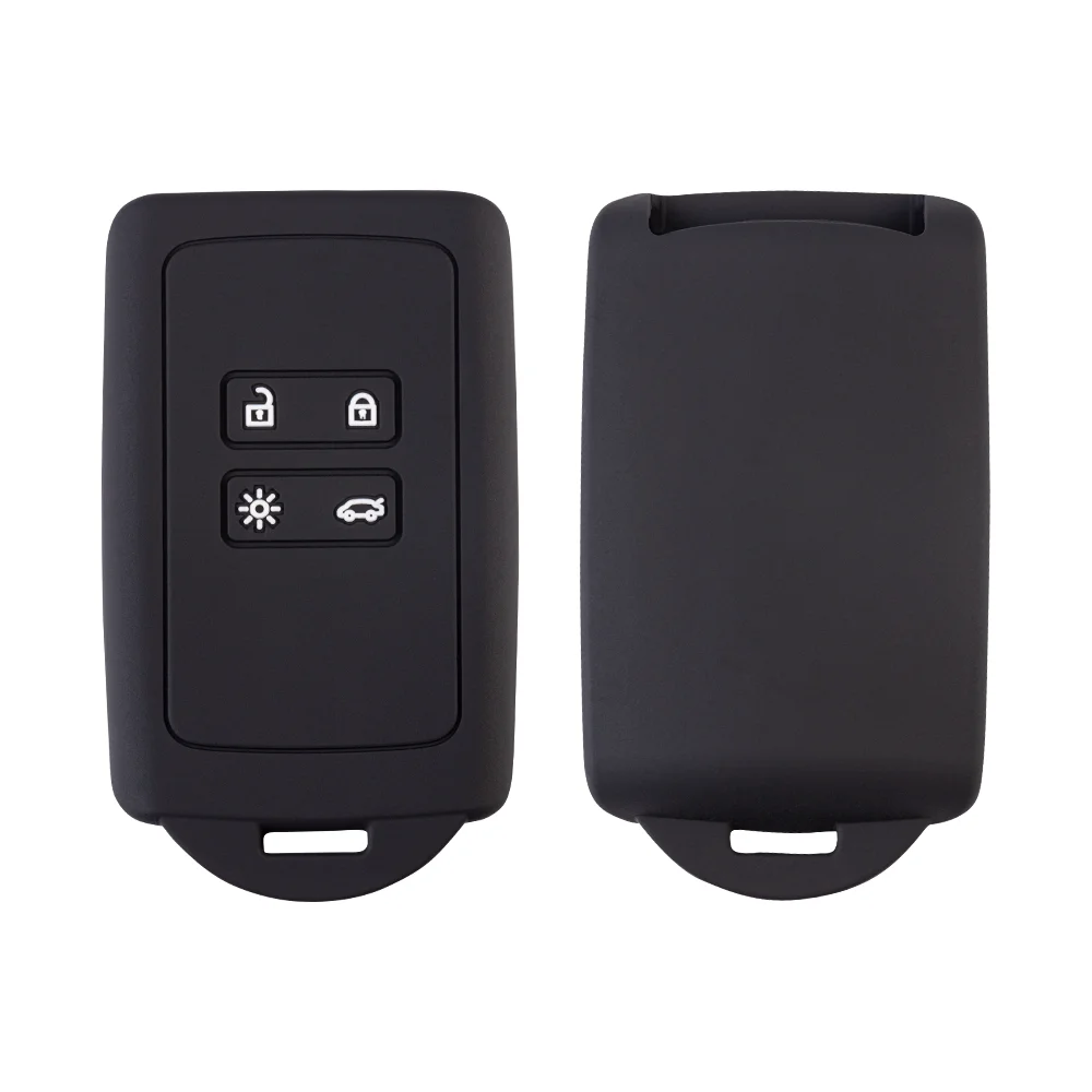 Key Case Cover Silicone Car Key Cover for Renault Megane 4 Talisman Kadjar Espace 5 4 Buttons