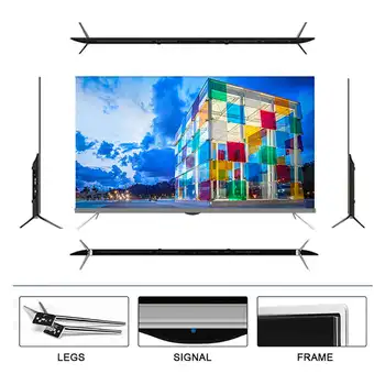 Televisor Inteligente LED OLED 4K UHD HDR10 de 50 y 85 Pulgadas, Ultra Delgado, Android, WiFi, Control por Voz, Modo de Juego, Altavoz Integrado 2