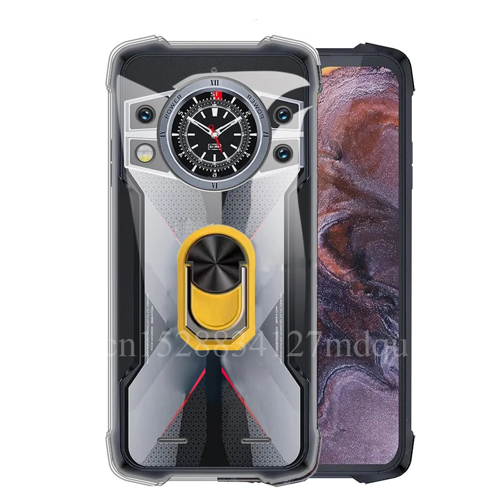 Durable Black Shockproof Ring Holder Case - Soft TPU Cover