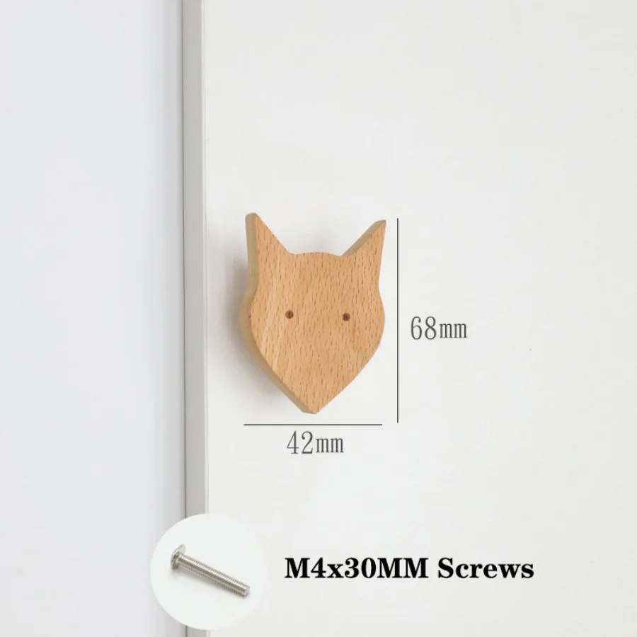 Rustic Wooden Cloud & Animal Cabinet and Drawer Knobs
