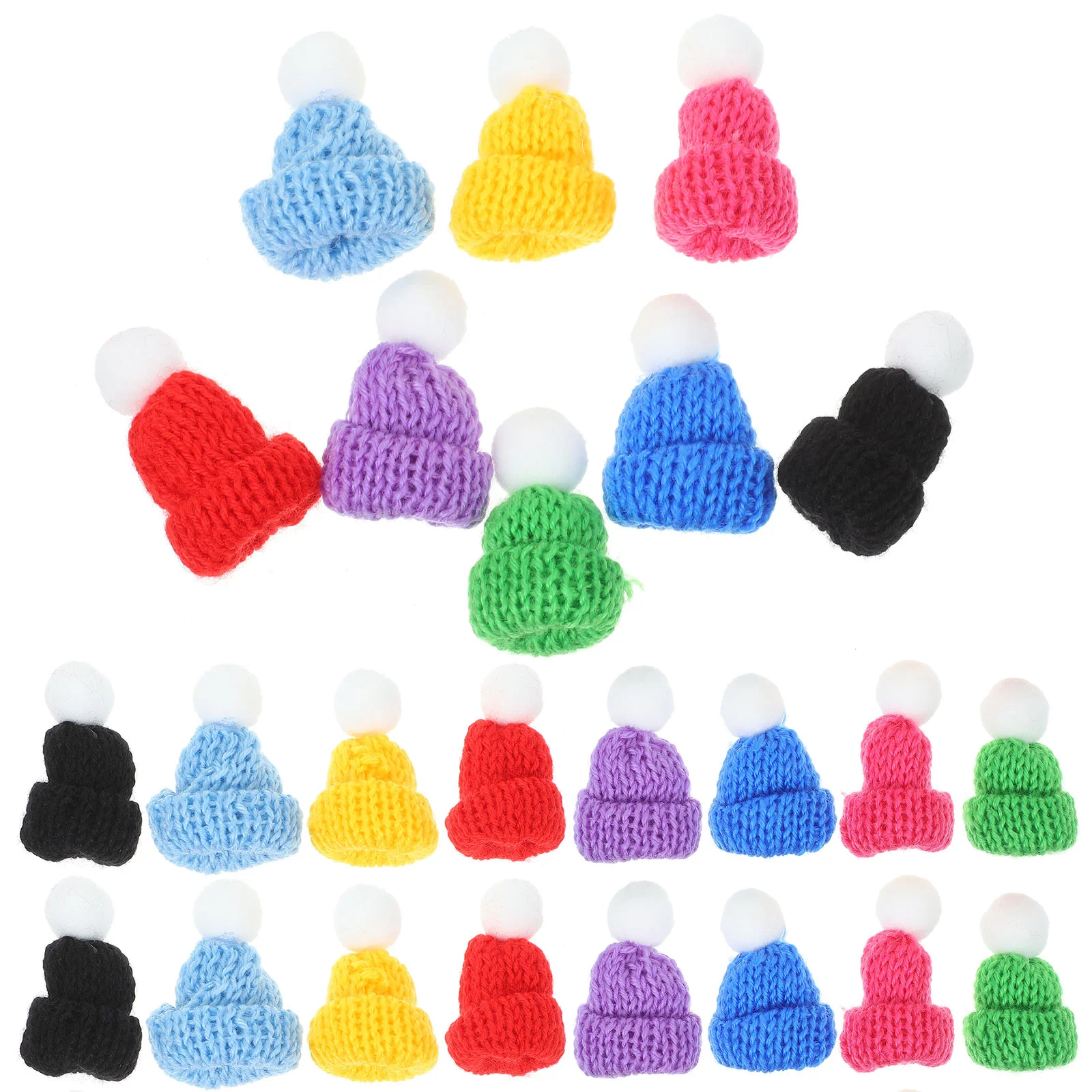 

Рождественские шапки, миниатюрная шапка Санта, поделки для кукол, миниатюрная шерстяная шапка, вязаная шапка Санты, ручная работа, шапки для рождественской вечеринки