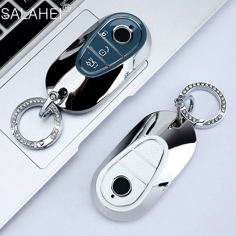 Leather Car Key Case Cover For Mercedes Benz AMG C S E Class W206 W223 W213  S350 C260 C300 S400 S450 S500 Keychain Accessories - AliExpress
