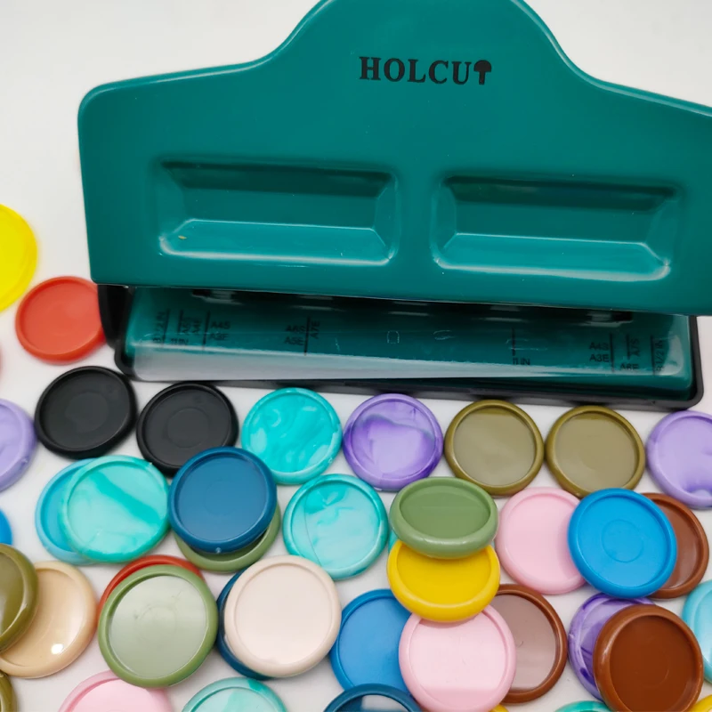 

4 HoleMushroom Hole Puncher Disc Ring Binding Cutter T-type Paper Puncher Craft Diy Tool Offices Stationery Paper Punch