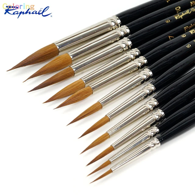 Artist Paint Brushes-Superior Sable Watercolour Brushes round Point Tip  Paint Br