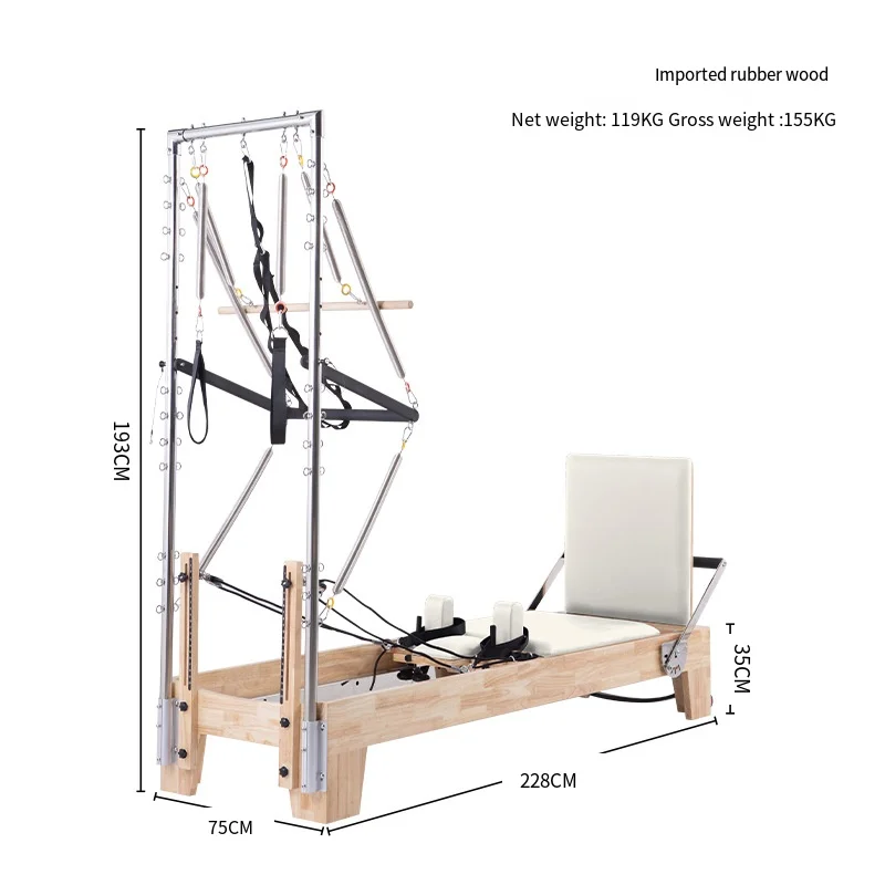 Pilates Reformer Machine Cinque Pezzi Yoga Body Sculpting Training Equipment Ladder Barrel Cadillac Reformers