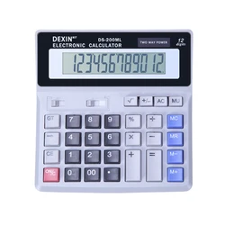 12-Digit Solar-Powered Desk Calculator with Large Buttons and Anti-Slip Base (New)