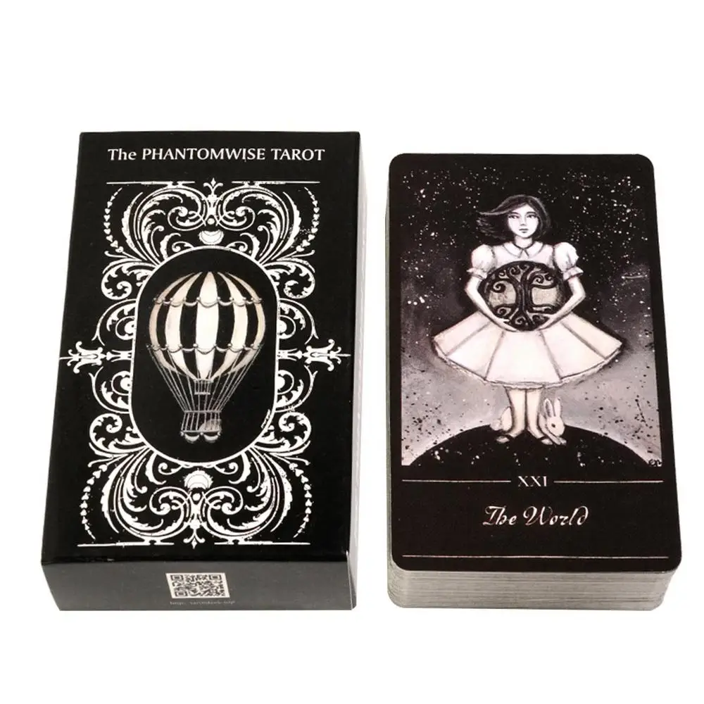 78pcsThePhantomwiseTarotCardsAllEnglishPortableVividTarotDeck