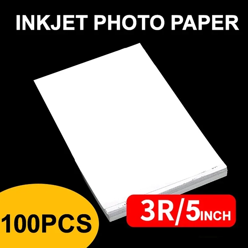 Parlak Fotoğraf Kağıdı 100 adet 3R 4R 5R 6R 8R A3 A4 A5 A6 Baskı Kağıdı Mürekkep Püskürtmeli Yazıcı 180/200/230/260G Parlak Tek Fotoğraf Kağıdı