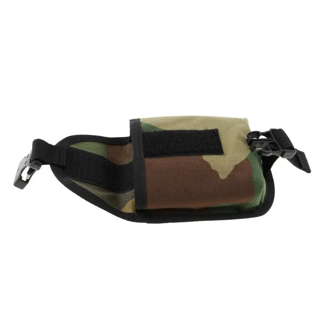 

Scuba Diving Weight Pocket Quick Release Buckle Strap Pouch Blue Camo