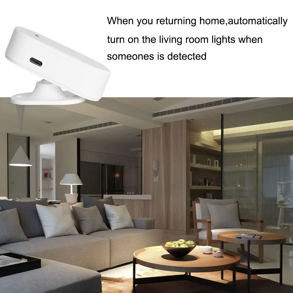 Tuya WiFi / Zigbee Human Presence Detector,Luminance/Distance Detection, Smart Human Body PIR Sensor Support Home Assistant