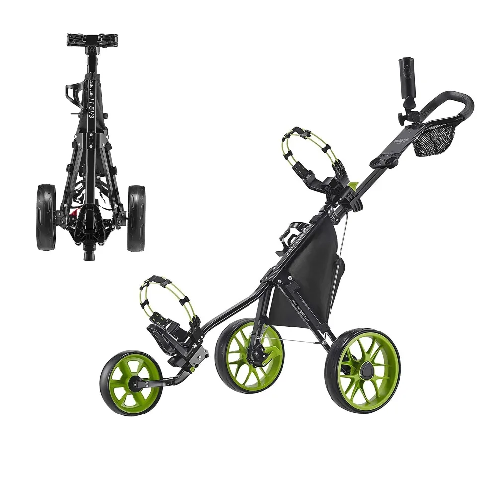 

Caddytek CaddyLite 11.5 V3 3 Wheel Golf Push Cart - SuperLite Deluxe, Lightweight, Easy To Fold Caddy Cart Pushcart