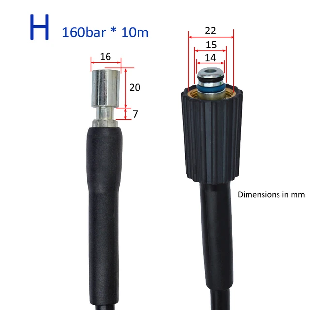 240m High Pressure Water Cleaning Hose Pipe Cord Pressure Washer Hose