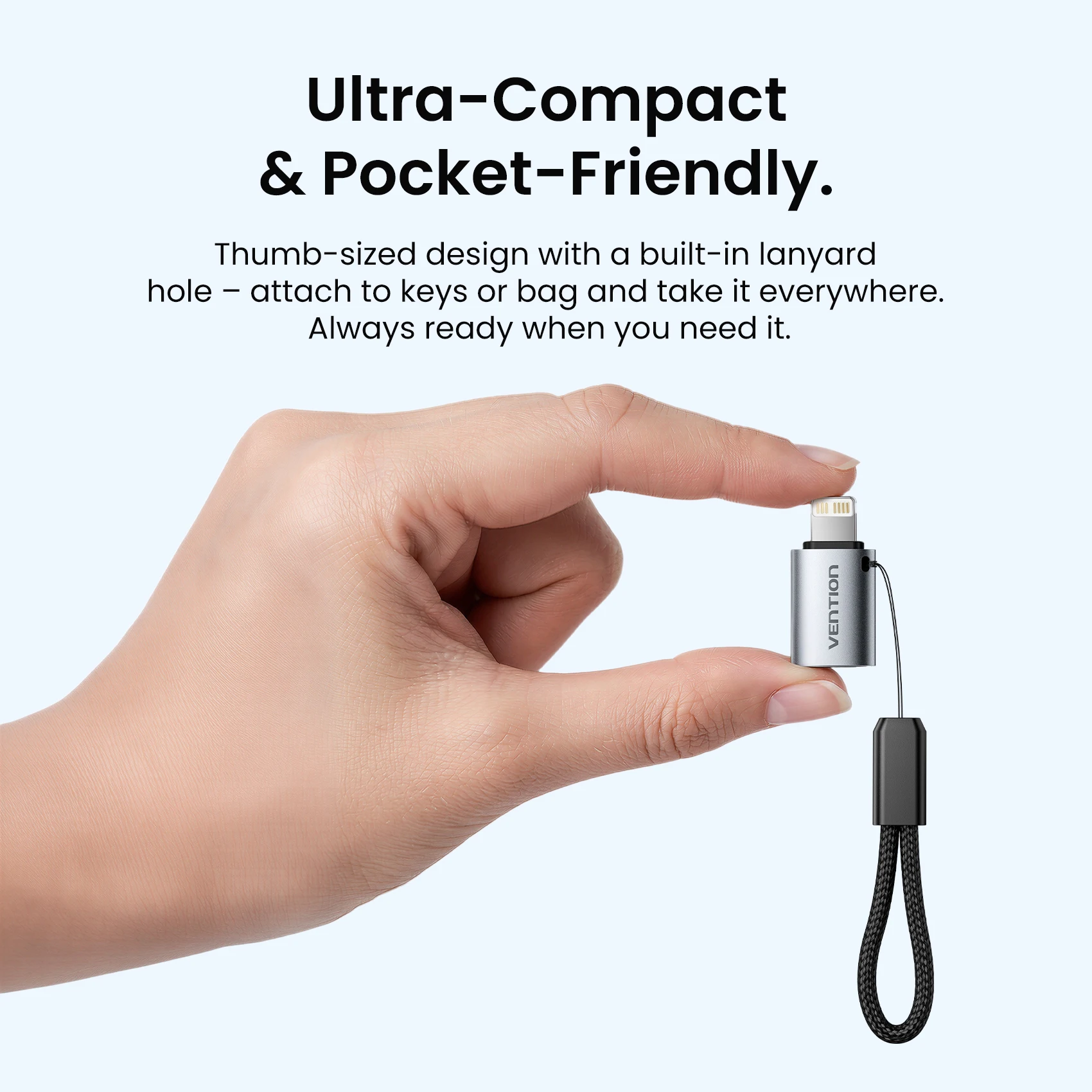 Vention USB-C to Lightning OTG Adapter Converter