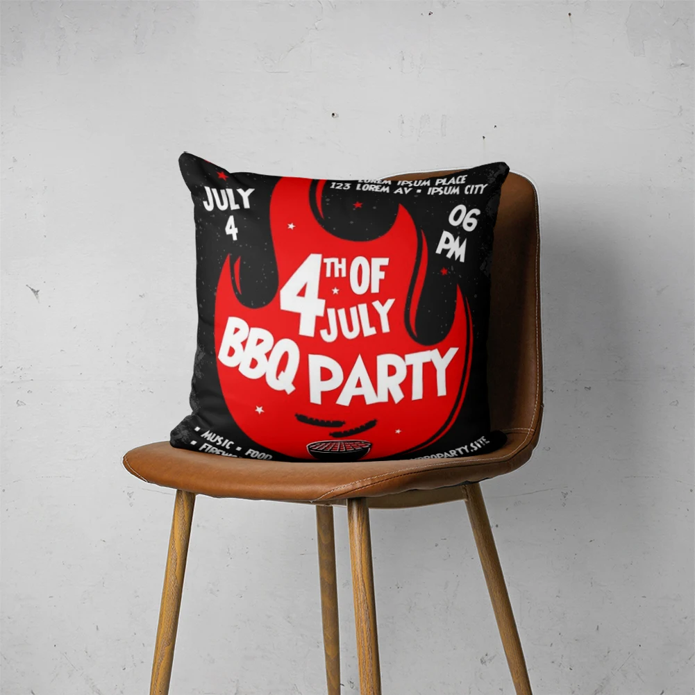 

4TH OF JULY PILLOW 108 Customizable Bedroom Bed Sofa Hotel Car Lumbar Pillow Fashion Decorative Cover