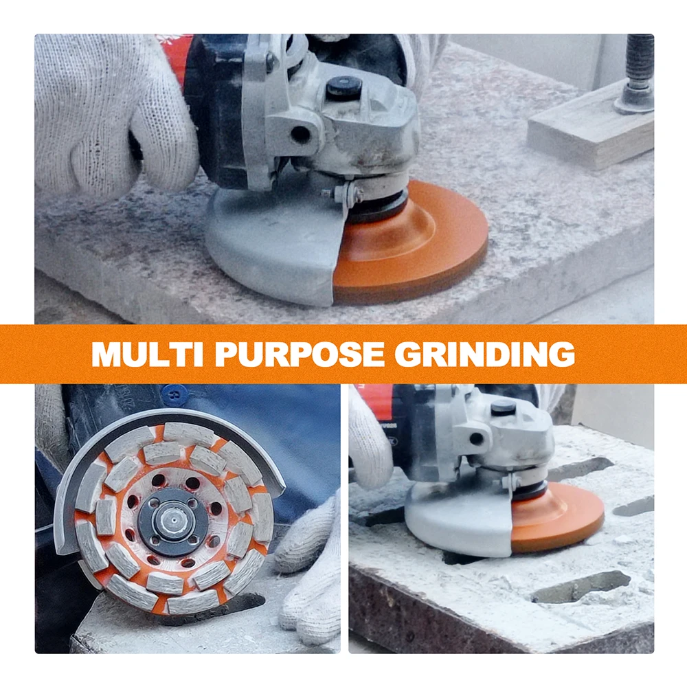 Diamond Grinding Wheel Stone Marble Paver Granite Concrete Polishing Disc Cup Wheel Abrasive Tools 1pc Dia 115mm