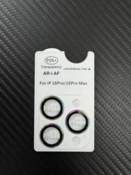 Universal Camera Lens Protective Film with Detachable Tempered Glass - IP16   iP16Plus (Colorful)