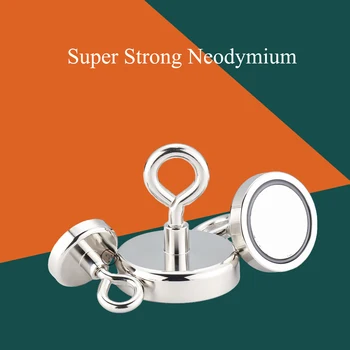 초강력 낚시 자석, 카운터 싱크 구멍이 있는 네오디뮴 희토류 자석, 아이볼트 자석, 리무버 낚시 인양 자석 상품 이미지