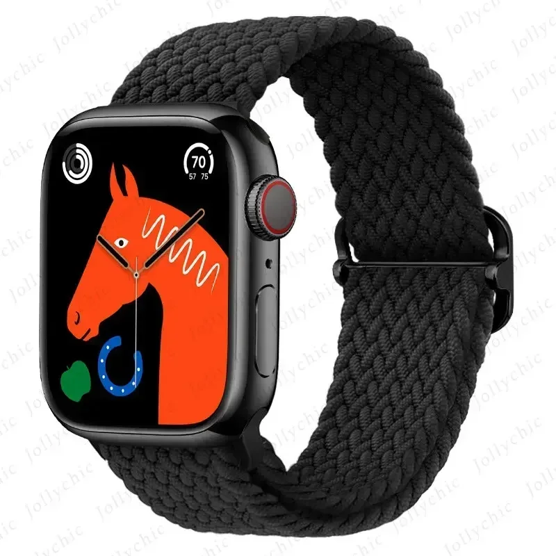 Elastic Braided Nylon Strap