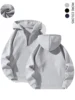 Men's solid color half zip hoodie, casual plain long sleeve pullover sweatshirt men's wear, autumn dress, autumn and winter wear 1