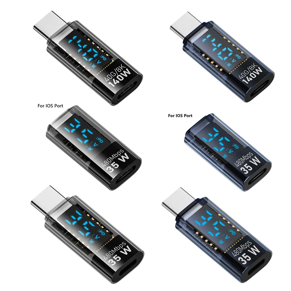 USB C To Type C Adapter 140W Output Digital Display 40Gbps High Speed Transfer 8k@60Hz For MacBook