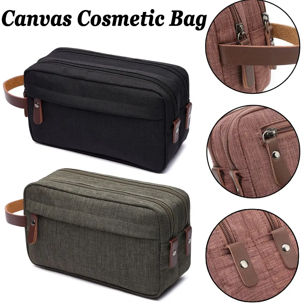 

6 Colors Portable Canvas Waterproof Beauty Case Casual Travel Totes Toiletry Bag Makeup Organizer Cosmetic Bag