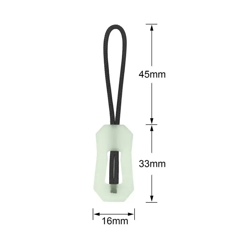 3/6/10Pcs Luminous Zipper Pull Rope Glow In The Dark Zipper Head Anti-Lost Backpack Clothes Jackets Slider Repair Accessories