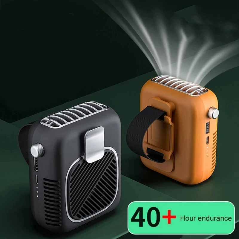 

New Portable Personal Hanging Waist Fan With 10000Mah Recharge Quiet Wearable Electric Fan Handheld Air Conditioner