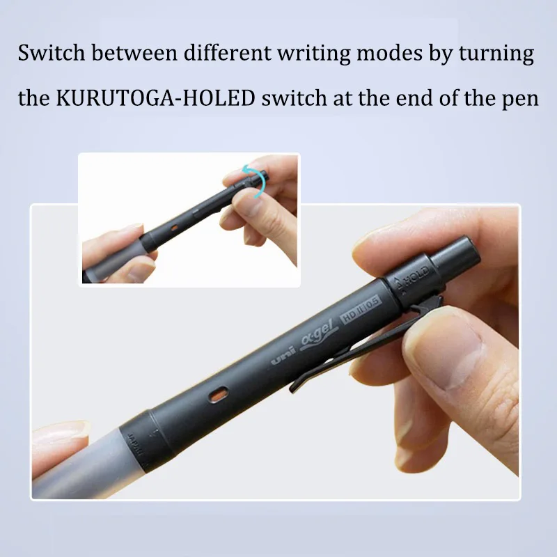 Japanese UNI Mechanical Pencil M5-1009GG Anti Fatigue Student SWITCH Rotation Dual Mode 0.5mm Imported Non Easy Break Stationery 3