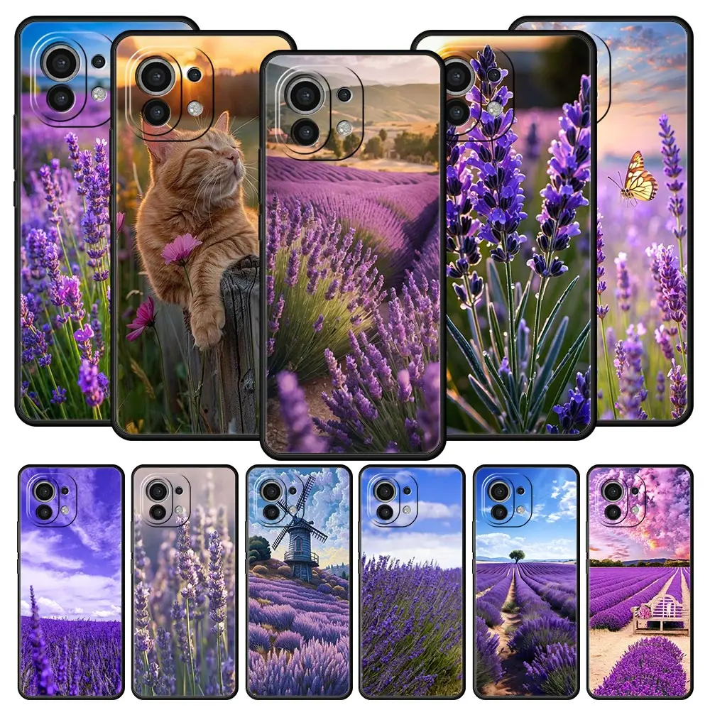 Lavender Purple Flower Soft TPU Phone Case