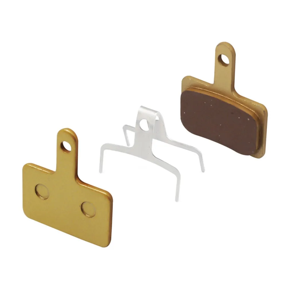 

1 Pair Disc Brake Pad About 28g Bicycle Copper Base For -Shimano Gold Metal Sintered Stable Hot New Nice Portable