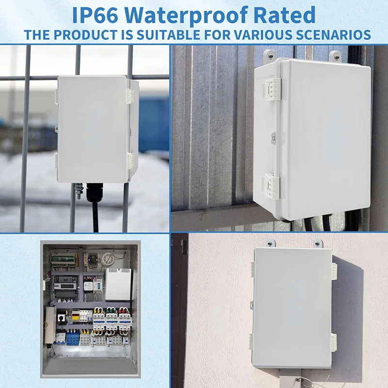 Outdoor Waterproof Distribution Box with Snap Fastener