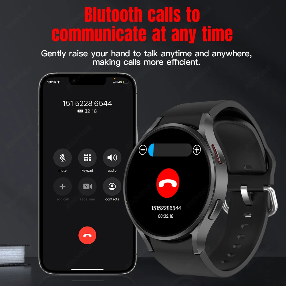Original Watch 6 NFC Smart Watch Men Voice Call AOD Sport Watches Women GPS Tracker IP67 Waterproof Smartwatch For Huawei Xiaomi