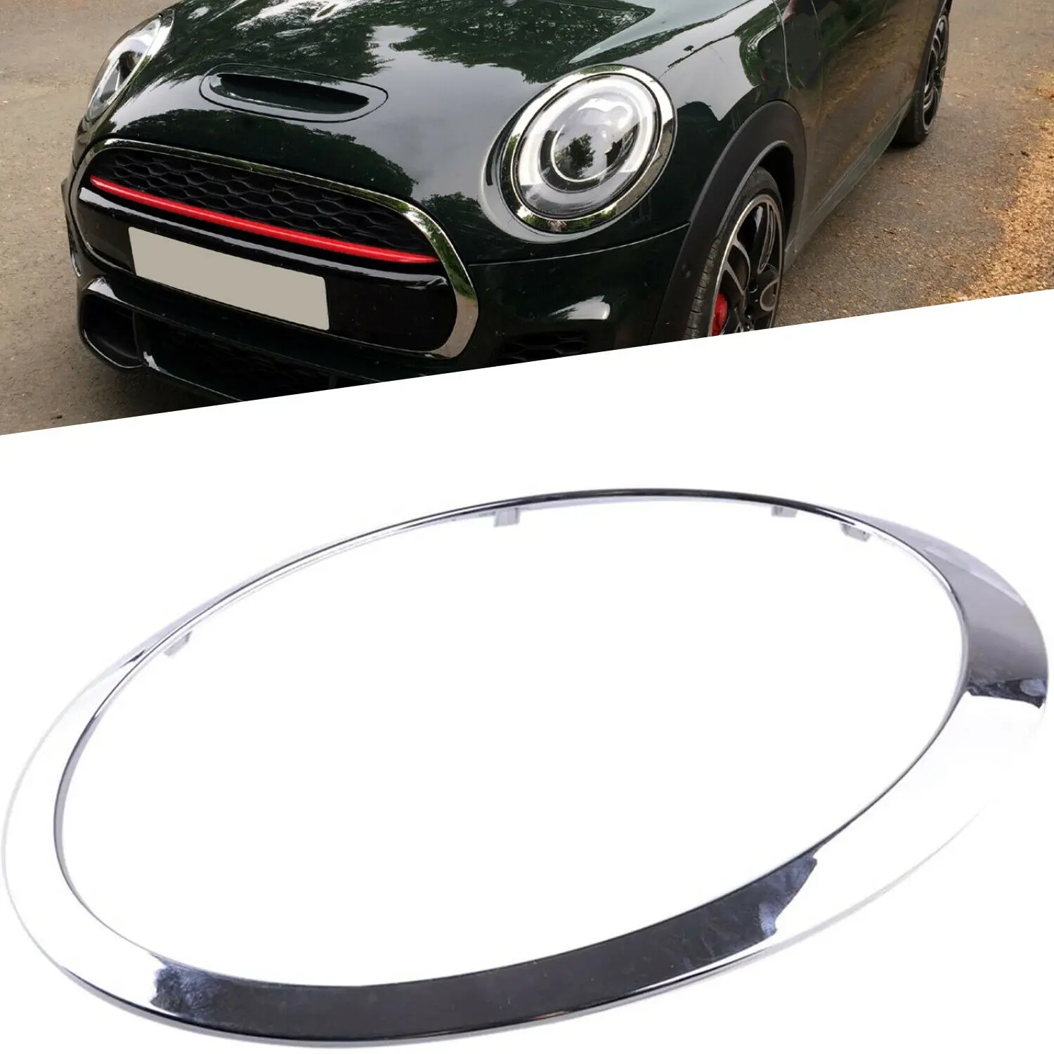 

Декоративное кольцо для хромированной фары 07-15 MINI Cooper C S R55 R56 R57