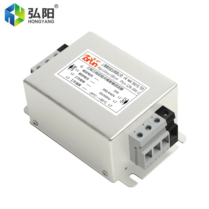 EMI 필터 스위칭 파워 필터, 인버터 서보 필터, CO2 레이저 조각 및 절단기용, 3 상 30A, 380 V, 440V