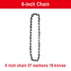 Chainsaw Chain 6 Inches Chain Rechargeable Saw Mini Electric Chainsaw Cordless Saw Carpentry Gardening Tools Electric Wood Saw 2