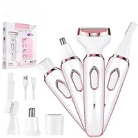 4 in 1 Electric Lady Shaver Body Hair Removal Epilator Painless Cordless Trimmer Razor Gifts for Women Home Appliances 2