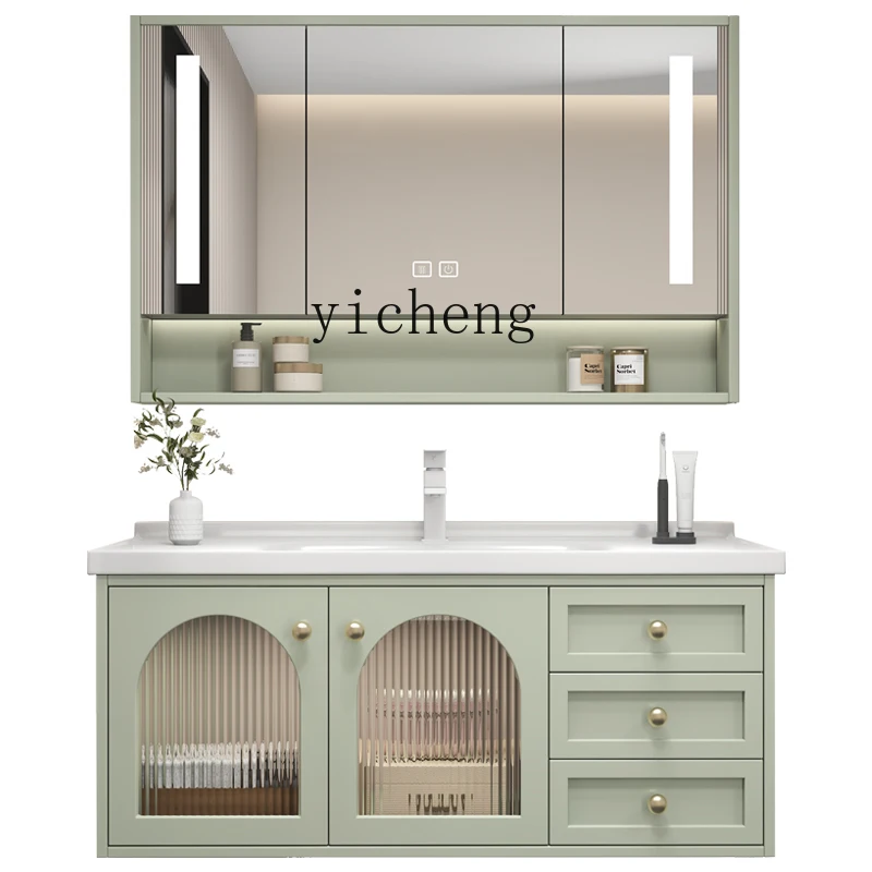 

Zm Bathroom Cabinet Ceramic Whole Washbin Hand Washing Washbasin Cabinet Bathroom Table Combination