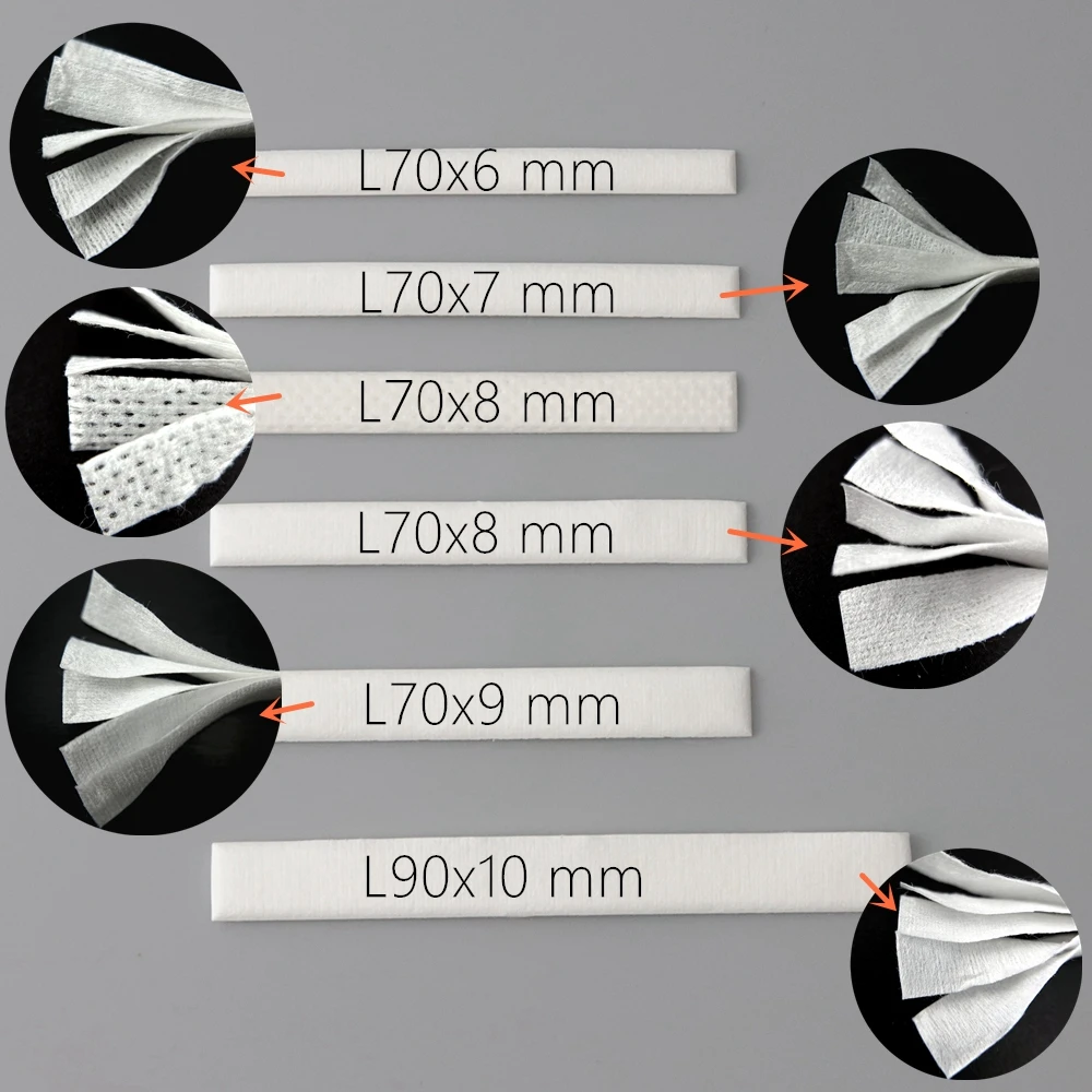 50 Strips General Original Organic/Mesh Cotton Strip For PNP/TPP/Galiburn G/RPM2/RPM3/GT Series/Z Serise RBK ReBuild Coil Kit