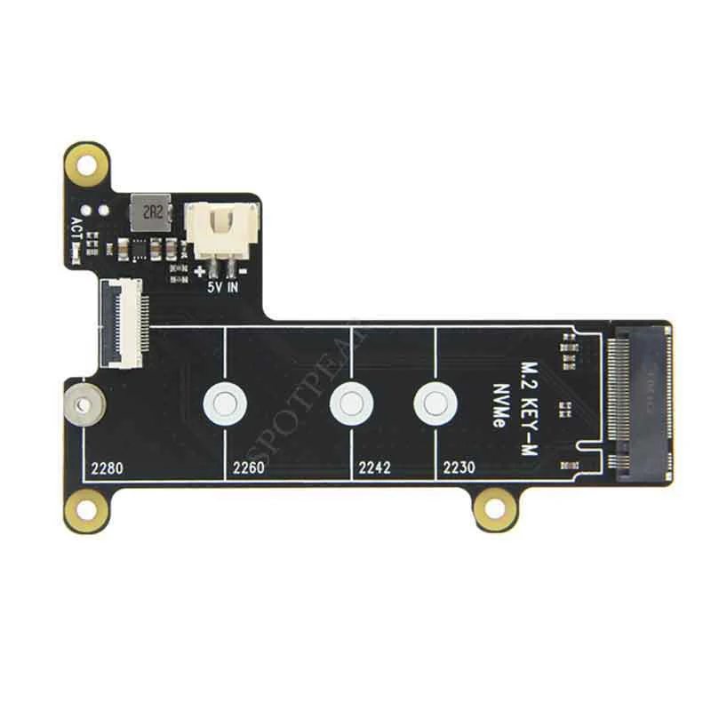 Placa Adaptadora X1001 para Raspberry pi Pcie para M.2 Nvme Ssd Hat X1001 2280 2242 2230 - Imagem 2