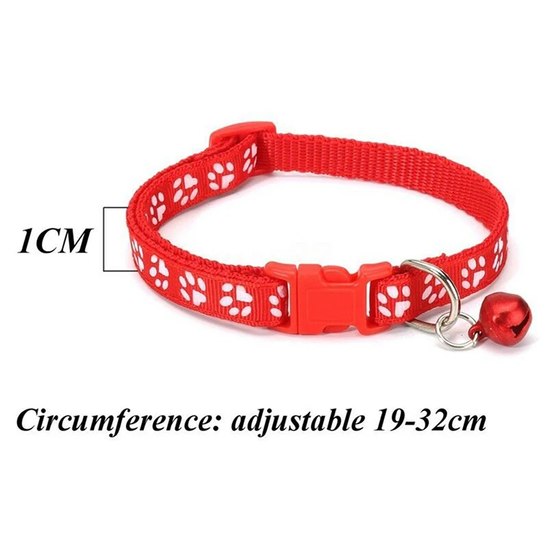 Collar de seguridad ajustable con campana para gato, 12 piezas, negro, azul, rojo, naranja, verde, 6 colores para Chihuahua - Imagen 5