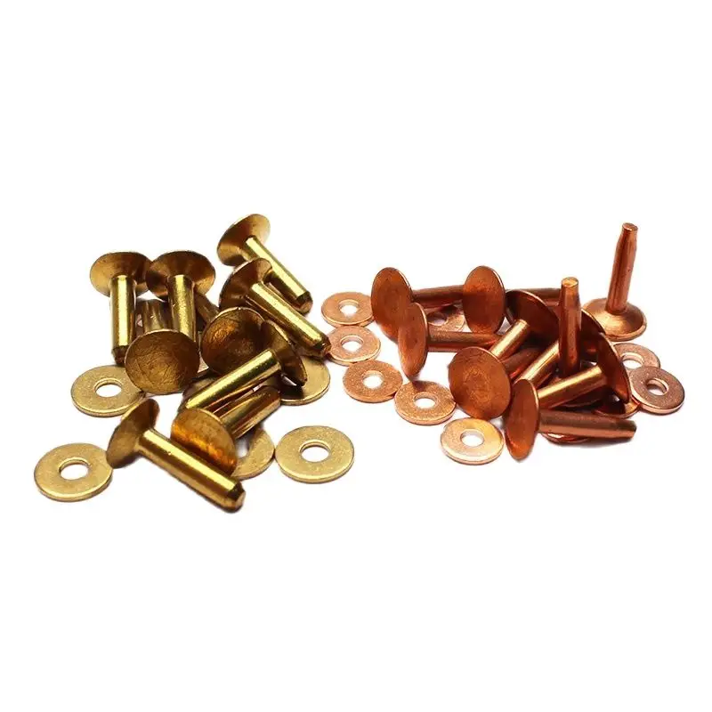 Solid Brass Rivets For Leather